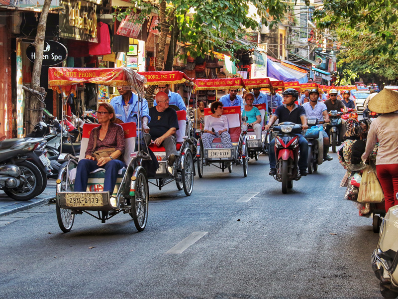 Cyclo tour of Hanoi