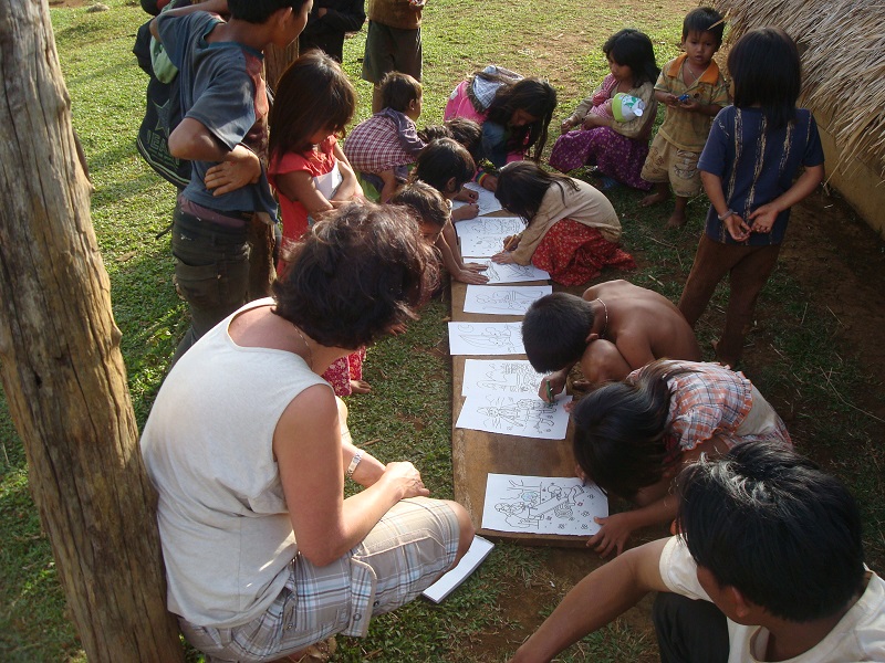 Children of the pnong minority in Sen Monorom